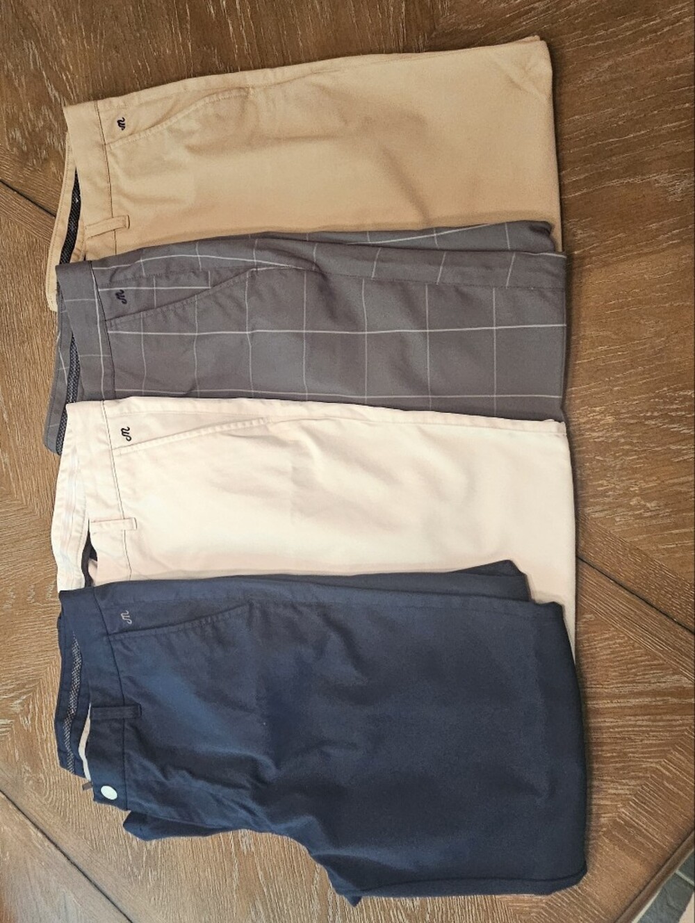 2 Pairs Men's Performance Pants - GRAY & WHITE ONLY